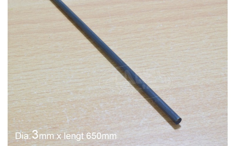 Carbon Fiber Rods For RC Airplane High Quality Pole 3mm Diameter x 650mm 